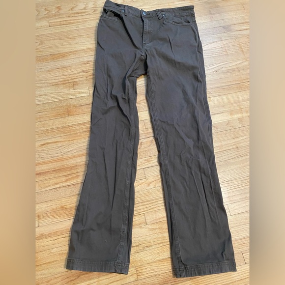 Duluth Trading Co. Men's 34 x 34 Flex Fire Hose Brown Pants - Picture 1 of 9